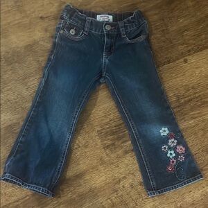 OshKosh B'gosh Blue Jeans with Floral Embroidery